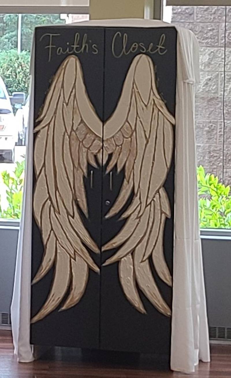 OSF HealthCare's memorial to Faith McNamara, an Emergency Department nurse who lost her battle with cancer in 2023, is 'Faith's Closet,' which will provide clothing to patients in need upon discharge from the Emergency Department.
