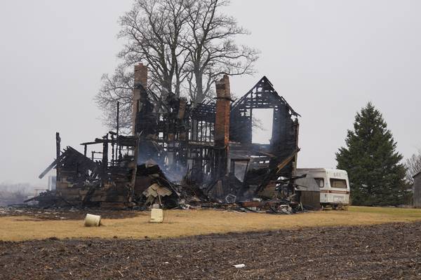 Home on Skare Road in rural Chana a total loss after Tuesday night fire