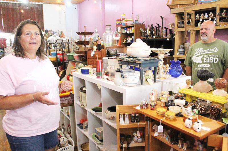 Shannan Haenitsch and Jodi Horner of Kim's Gateway Antiques in Polo have sold items and memories from their downtown store for two years. Horner often goes picking to restock her store and to find things for customers. "One of my vendors once opened up a corn crib, and I went through that and didn't want to leave," Horner said. "There's a thrill of finding something when you're out there picking to find something for the store, or find something for your own collection."