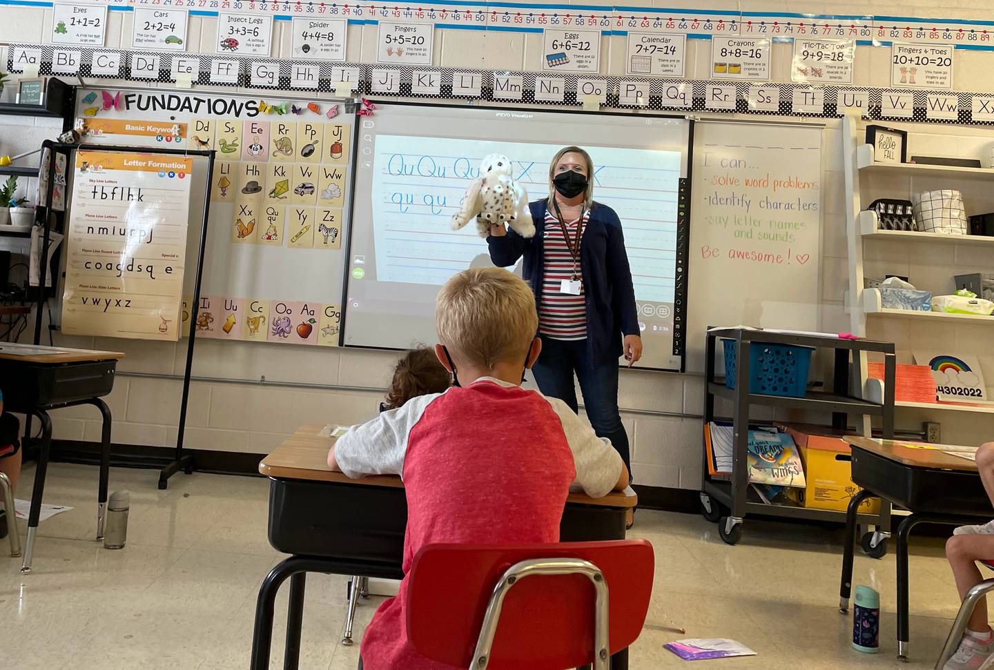 Amanda Forester teaching fundations, Prairie View's new phonics program. (Photo Provided)