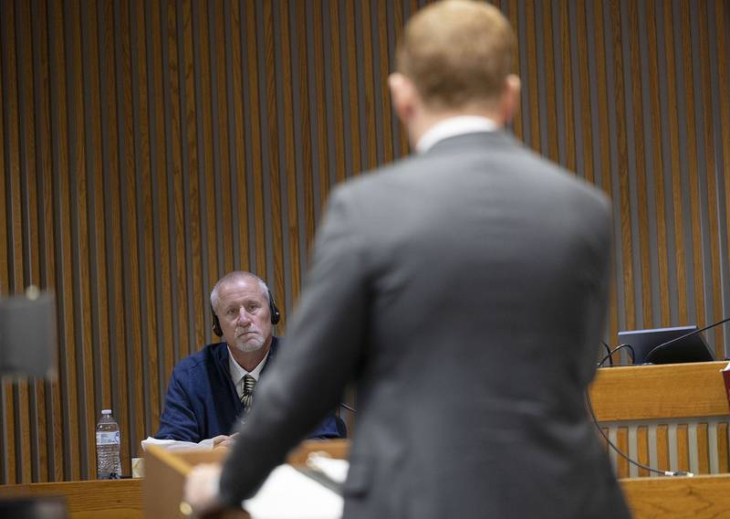 Retired Rock Falls Fire Chief Cris Bouwens takes the stand Thursday, Nov. 6, 2025, in the Ramos wrongful death case.