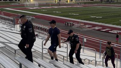 Morris Hospital commemorates 9/11 with bleacher climb at Morris High School
