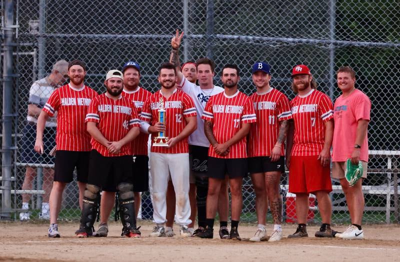 Malden Methodist defeated Flight 10-6 to capture the Princeton Park District's Fastpitch League championship game Tuesday at Westside Park. It was their fourth straight championship. Team members are (from left to right) Michael Camp, Colton Kuhne, Justin Smith, Tanner Kuhne, Southern Foster, Noah Atkinson, Brayden DeBates, Sean Riordan, Jett Wedekind and Matt Hayes. 
Not pictured: Alex Jagers and Bryan Herr.