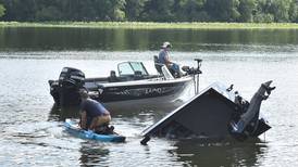 Morrison firefighters pull truck, boat, trailer from lake at Morrison Rockwood State Park