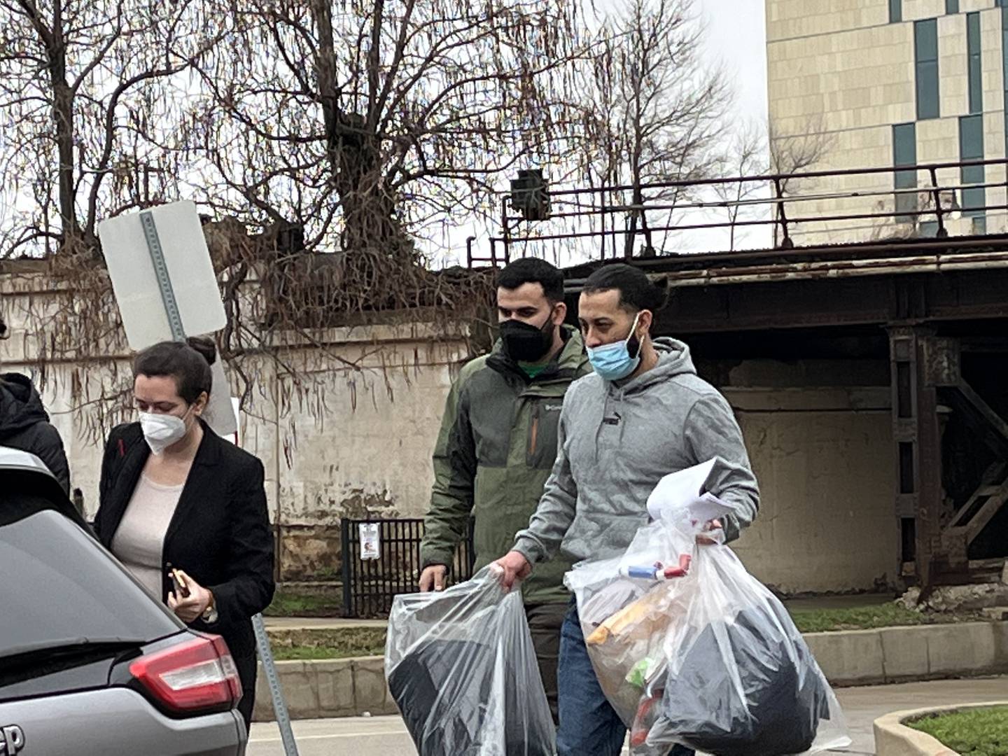 State witness Norberto Navarro leaves the Will County jail on Wednesday, March 23, 2022 after testifying in the reckless homicide trial against Sean Woulfe.