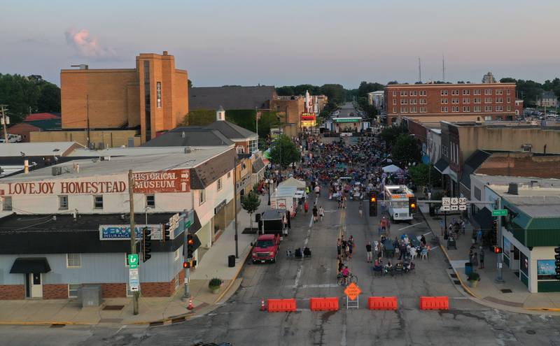 A large crowd attended the Mike and Joe band during the Down on Main Street Concert series on Friday, July 12, 2024 downtown Princeton.