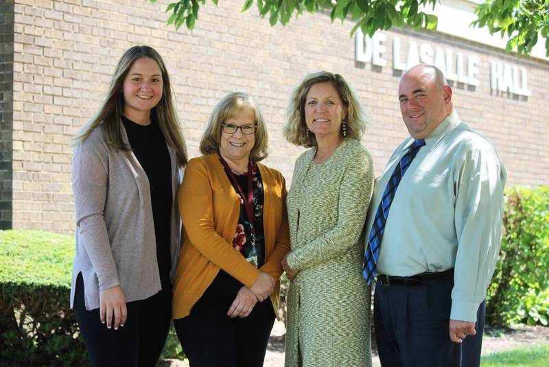 Montini Catholic's Student Support Team, from left,  Kaitlyn Aylward, Rachel Weiss, Stephanie Holcomb and Kevin Bab.