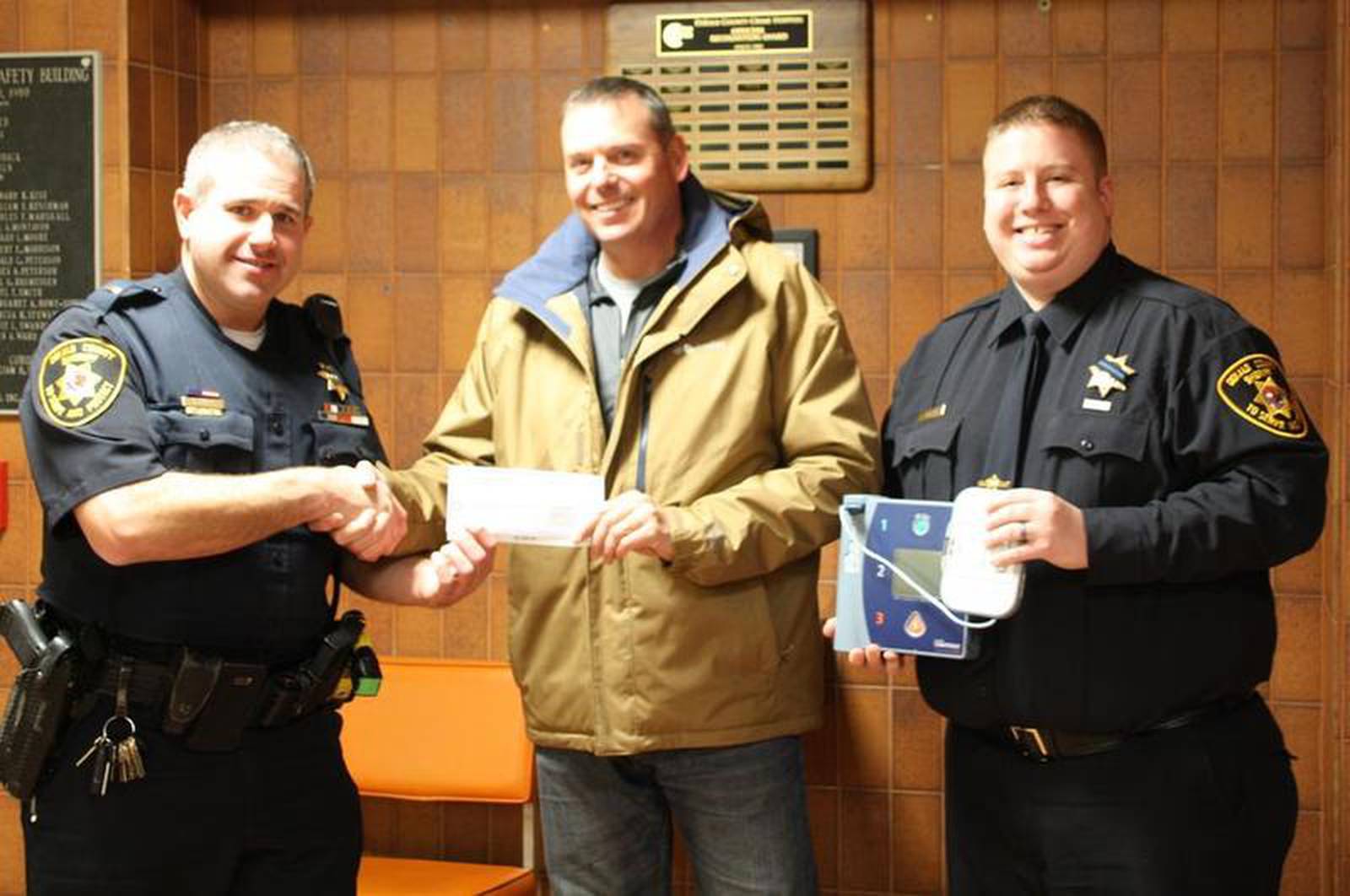 DeKalb County Sheriff's Office receives 10,000 for defibrillators Shaw Local
