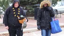 Snow squalls make for spooky cold Halloween Tuesday
