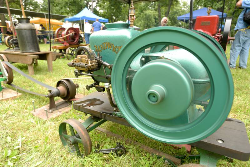 In addition to the large steam tractors their were also small steam engines on display at the Annual Sycamore Steam Show in Sycamore on Friday, Aug. 12, 2022.