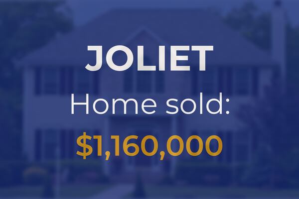 Sale closed in Joliet: $1.16 million for a single-family home