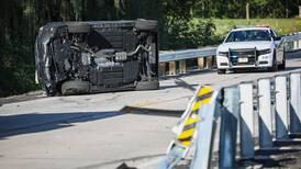 Man taken to hospital after rollover crash near Marengo