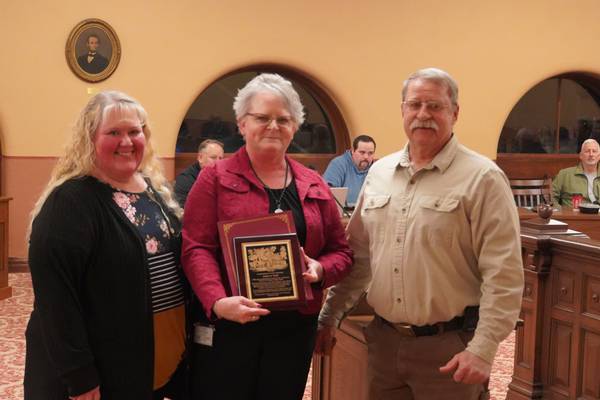 Ogle County Board: Clerk Laura Cook recognized upon retirement after 27 1/2 years of service
