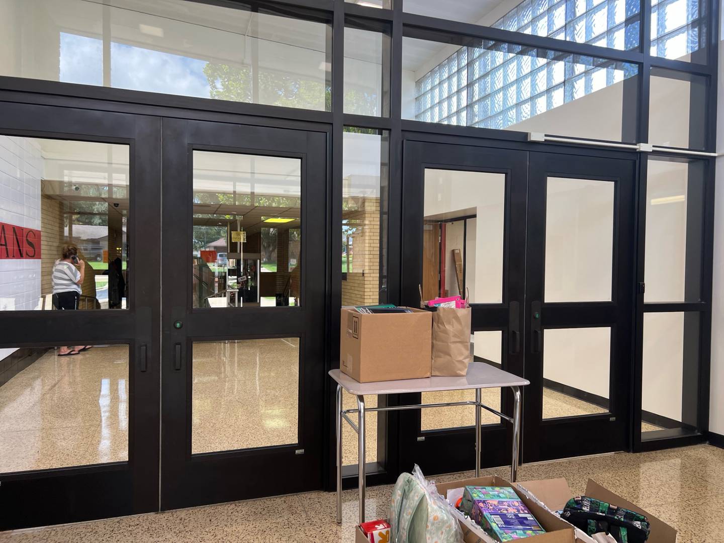 A new set of interior security doors were installed at Northbrook Middle School in Mendota.