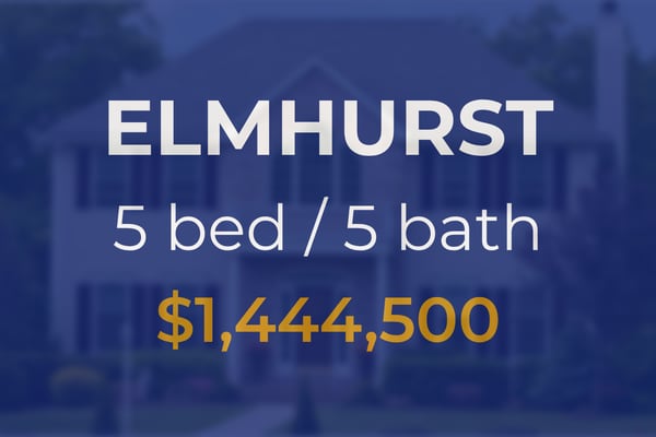 Sale closed in Elmhurst: $1.44 million for a five-bedroom house