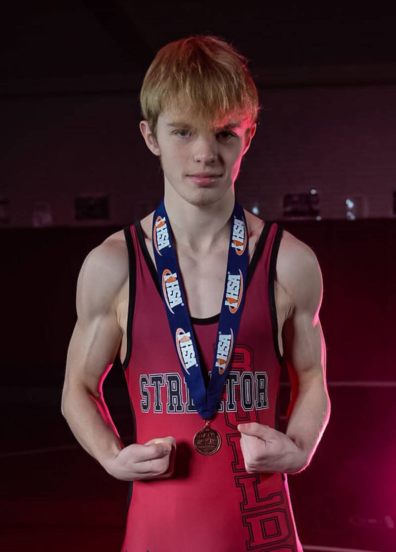 Streator senior Nicholas Pollett finished sixth at state, earned the Bulldogs first boys wrestling medal since 1958, and is the 2024 Times Boys Wrestler of the Year.