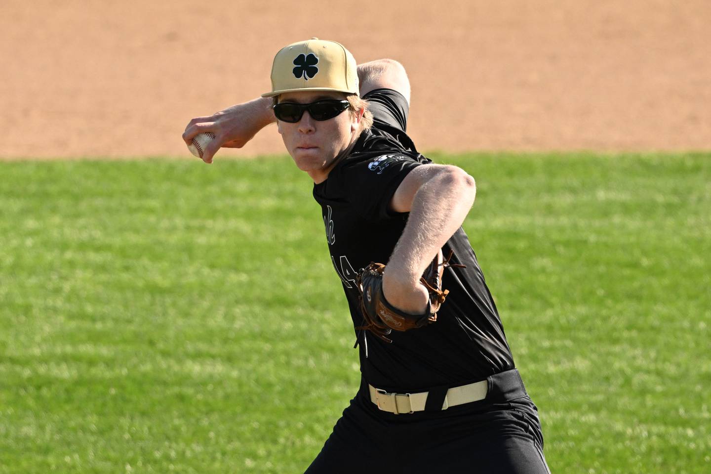 Bishop McNamara's Callahan O'Connor pitches on Thursday, May 8th, 2025.