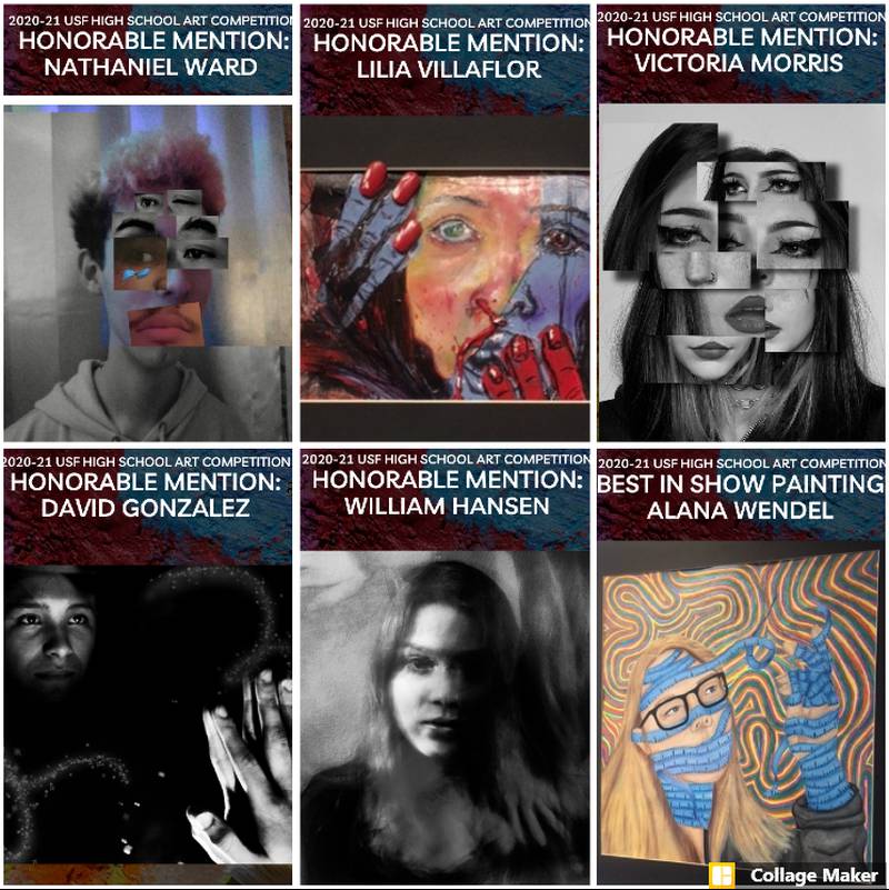 Students from both Joliet Central and Joliet West high schools participated in the 2020-21 University of St. Francis High School Art Competition and received recognition at a special reception on Jan. 16.
