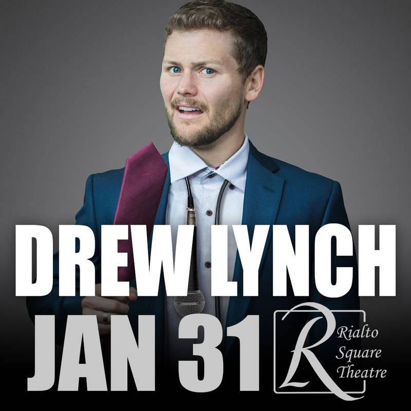 Comedian and actor Drew Lynch will bring the laughs to the Rialto Square Theatre in downtown Joliet on Saturday, Jan. 31.