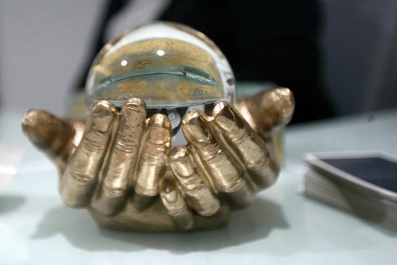 Georgina Adams said she inherited her psychic abilities and this crsytal ball from her grandmother. Adams runs Psychic Readings by Georgina at 2022 Sycamore Road in DeKalb.