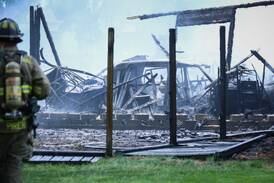 Saturday fire guts Crystal Lake garage with cars inside