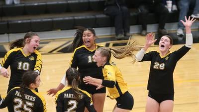 Photos: Putnam County volleyball upsets Henry-Senachwine in the 1A Regional semifinals 