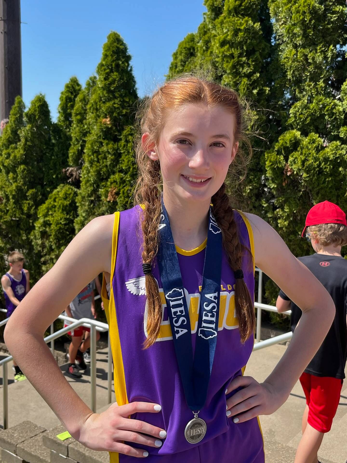 Junior high track Ohio’s Jillian Anderson is IESA state runnerup