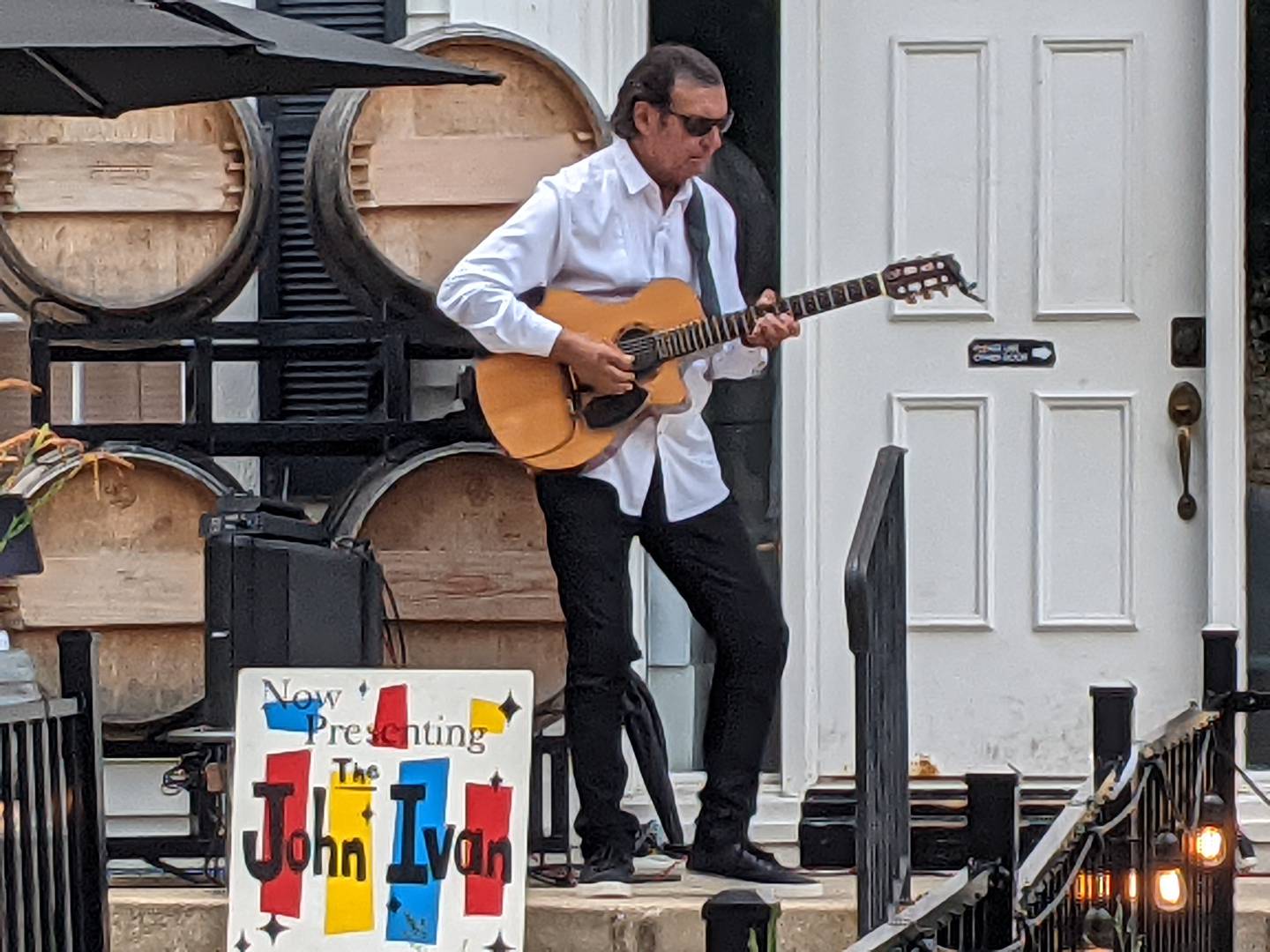 Those attending the Geneva Arts Fair on Sunday also got the opportunity to hear guitarist John Ivan of Batavia, who was playing at the Geneva Winery along Third Street.