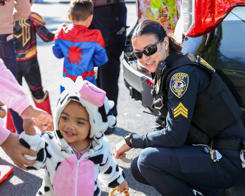 The La Grange Police handed out candy at the La Grange Trunk or Treat event.  Oct 21, 2023