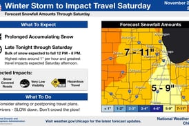 Heavy snow to peak Saturday from Noon to 8 p.m. as winter storm hits northern Illinois