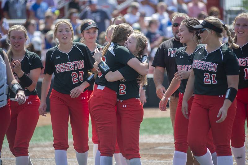 The Forreston Cardinals took the win at the state tournament 4-2 in 8 innings against Newark Saturday, June 4, 2022 during the IHSA Class 1A softball state third place game.
