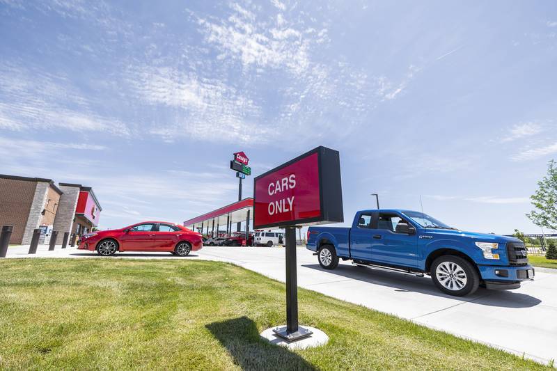 The new Casey’s in the Gateway project is up and running Tuesday, June 11, 2024. The station has both gas and diesel pumps available.