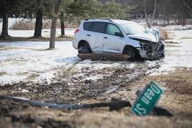 Car crashes into utility pole in Woodstock, closing road for hours