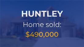 Sale closed in Huntley: $490,000 for a single-family home