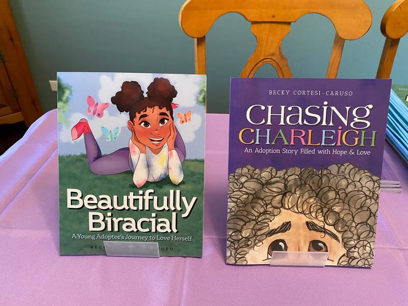 Becky Cortesi-Caruso of Lemont was inspired to write these books after her biracial, adopted daughter Charleigh, now 9, was struggling with her identity. Cortesi-Caruso said the books can help young children through their challenges and help them understand the adoption process, too.