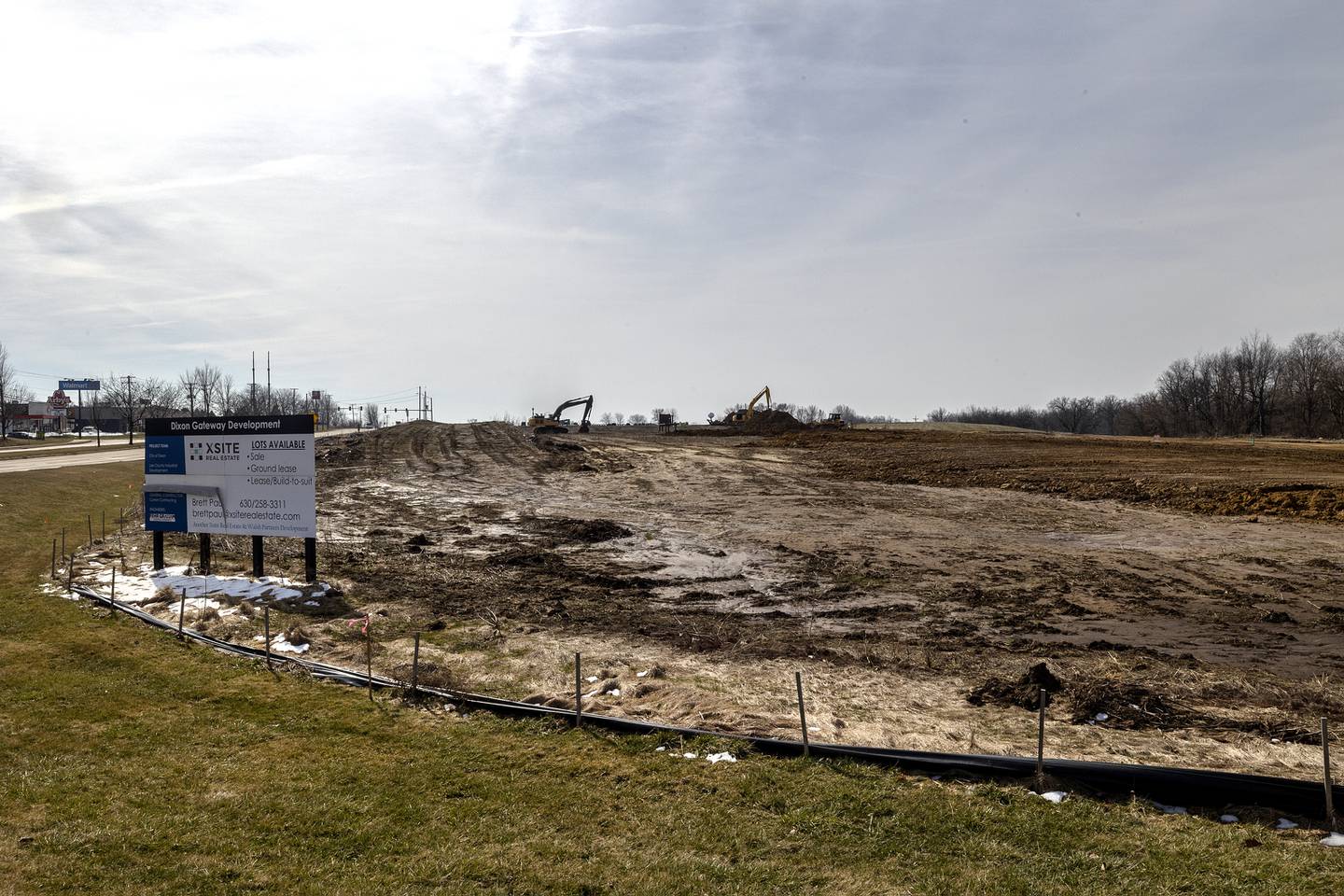 Construction on the Gateway Project on South Galena Avenue in Dixon is well underway Wednesday, March 15, 2023.