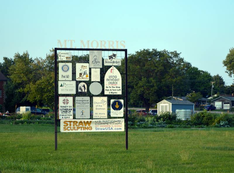 Welcome to Mt. Morris sign.
