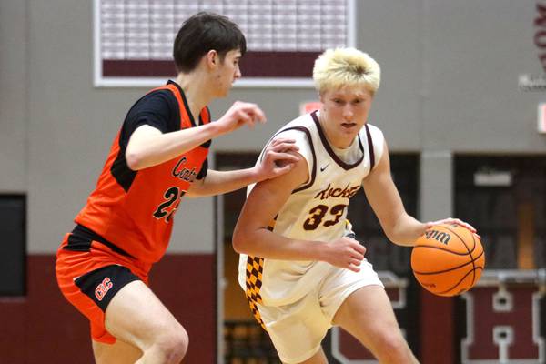 Photos: Crystal Lake Central vs.  Richmond-Burton in Marengo E.C. Nichols boys basketball