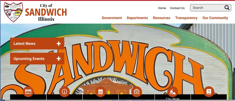 The city of Sandwich has redesigned its website in order to make it easier to navigate and to find information.
