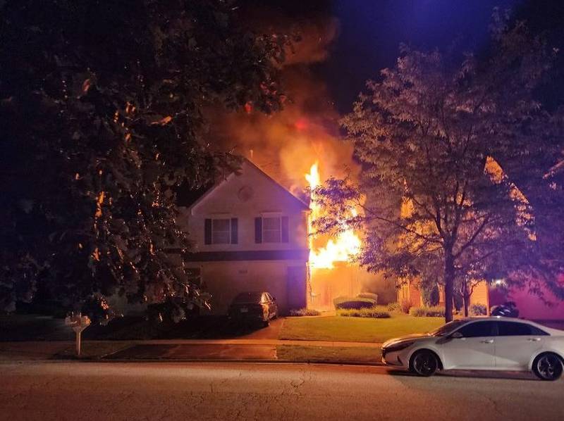 A home in the 900 block of Bluebell Circle in Joliet was damaged by fire in the overnight hours of Monday, July 29, 2024.