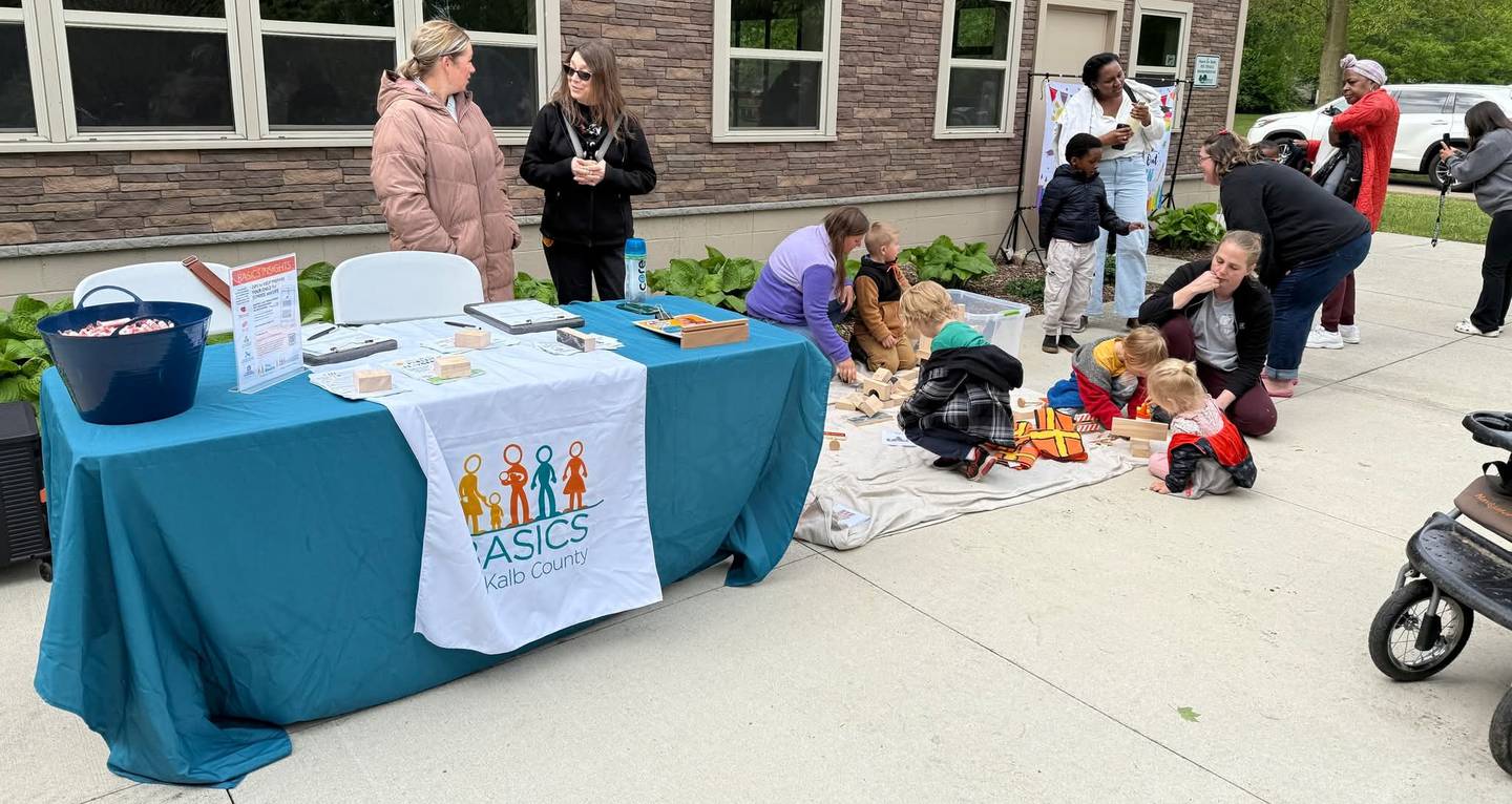 DeKalb County Regional Office of Education playgroup event providing families opportunities to learn about and practice the basics
