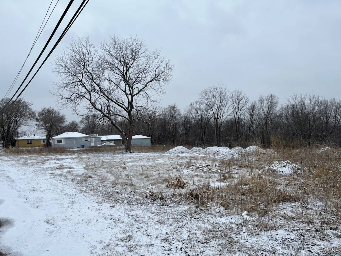 An open field in the 700 block of Patterson Road in Joliet Township seen on Thursday, Feb. 24, 2022. Three men discovered human remains in a wooded area north of Patterson Road on Wednesday, Feb. 23, 2022.