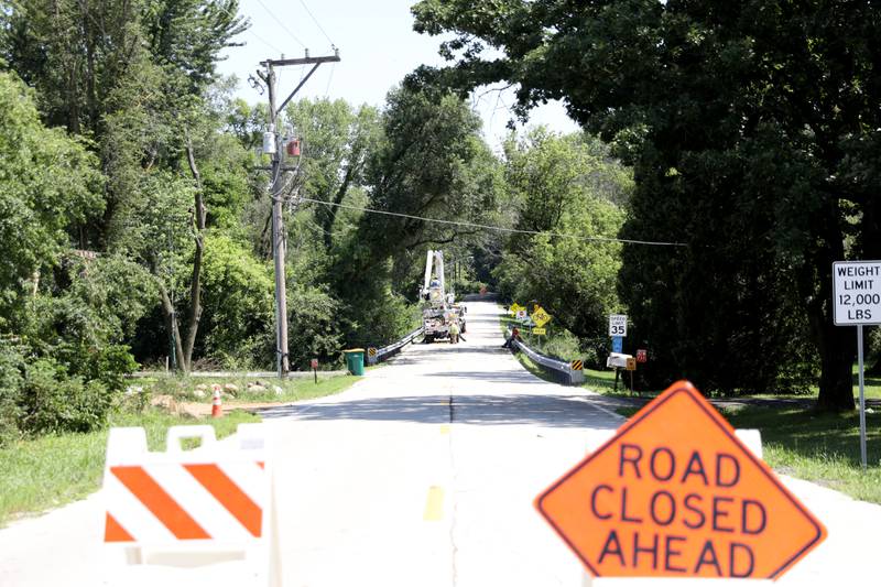 Trees downed several power lines in Sugar Grove following a storm the evening of Monday, July 15, 2024.