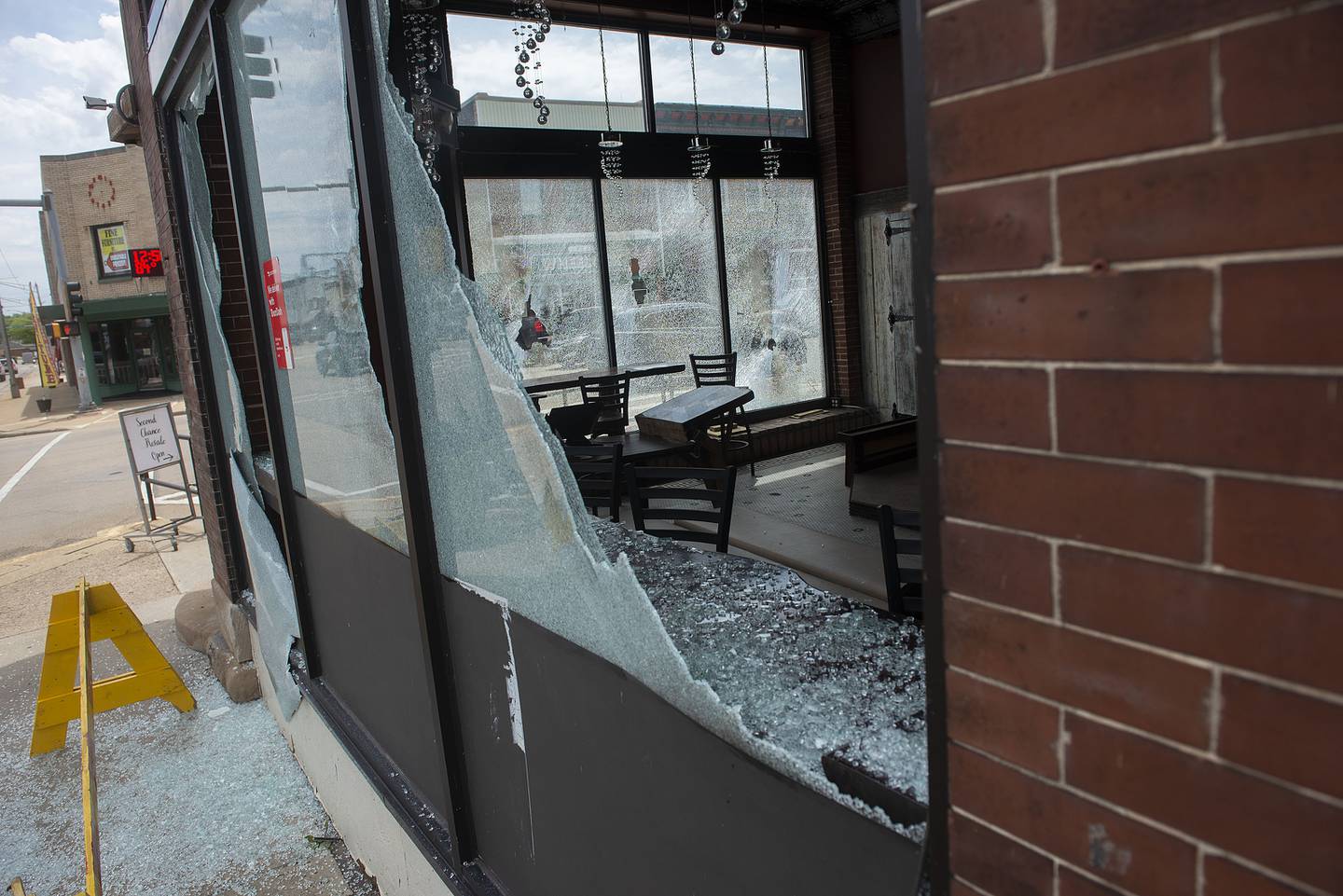 Vandals broke out nearly every window in the bar area attached to Touch of Thai 2 in downtown Rock Falls.