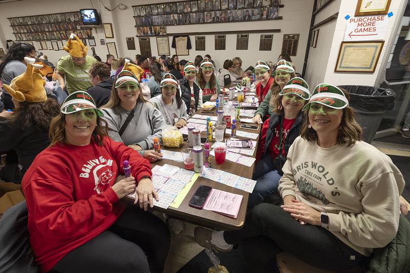 A group of friends collectively known as “The BINGO Babes” ready themselves for a night of fun Thursday, Nov. 21, 2024.