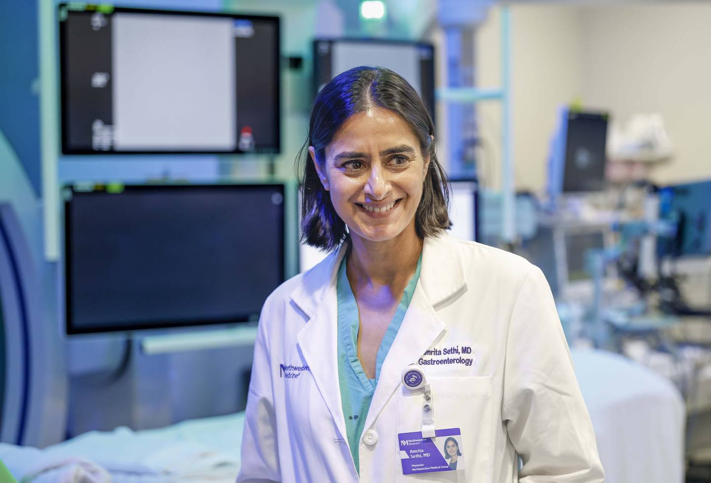 Dr. Amrita Sethi at the Center for Advanced Endoscopy at Northwestern Medicine Central DuPage Hospital in Winfield. The Center for Advanced Endoscopy will expand access to highly specialized digestive health services that handle chronic ve traditionally been available only at large academic medical centers. Supported by a $15 million investment, the center will offer some of the most advanced gastrointestinal (GI) procedures available in the United States.