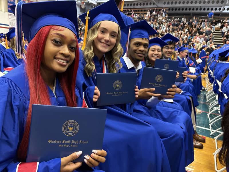 Glenbard South High School held its graduation ceremony on Thursday, May 22, 2025 at the school in Glen Ellyn.