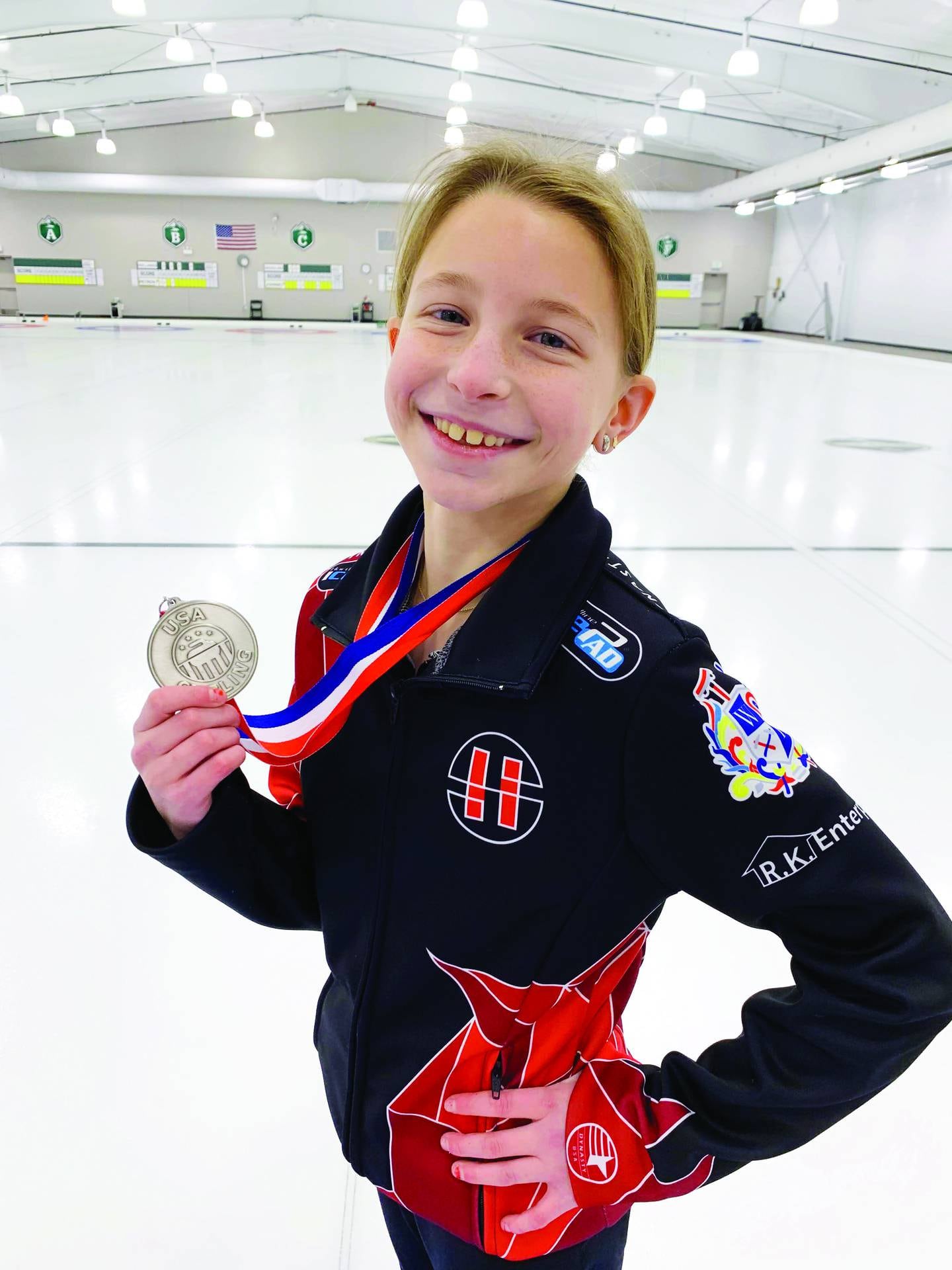 Lily Haws, 13, of Dixon competed at the 2025 USA Curling U18 National Championships in Lafayette, Colorado from January 9-12, 2025. Lily's team, made up of teen girls from throughout the Midwest, took second place in the tournament, bringing back home – and to her home club, Waltham Curling Club in Triumph – a silver medal.