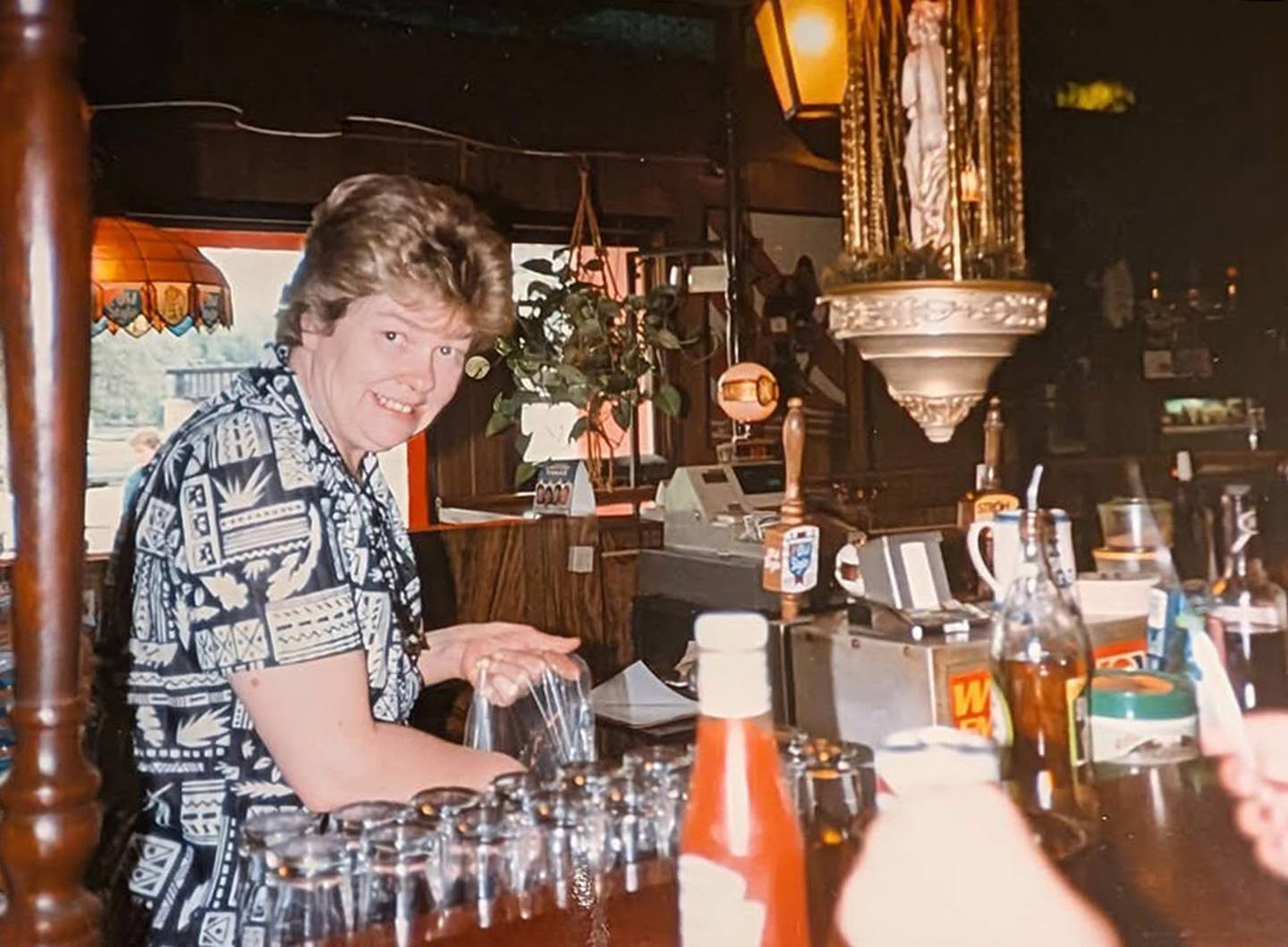 Patricia Ryan at Ryan's Pier.