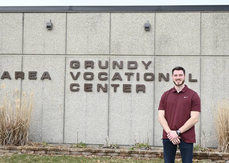 Trevor Sampson, Dean of Students at the Grundy Area Vocational Center encourages students to 'build relationships'.
